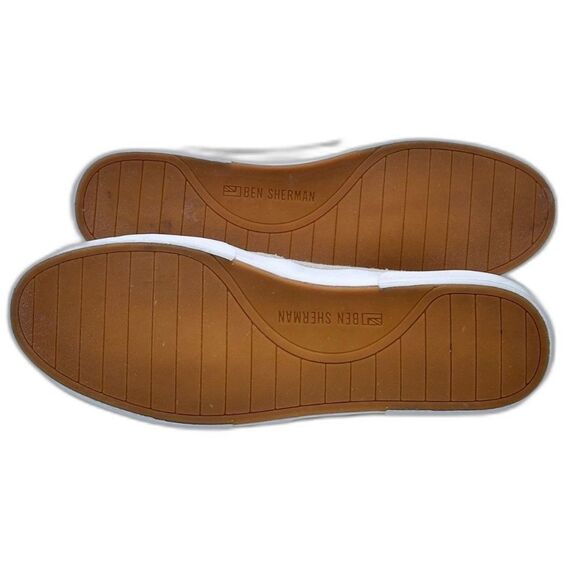 Ben Sherman Bristol Slip-On Sneakers Men's 12 Beige Canvas Casual Shoes - Picture 10 of 10